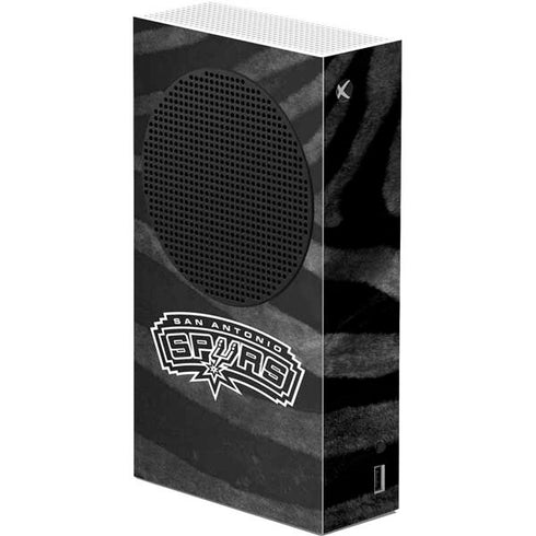 NBA San Antonio Spurs Black Animal Print Xbox Series S Console Skin